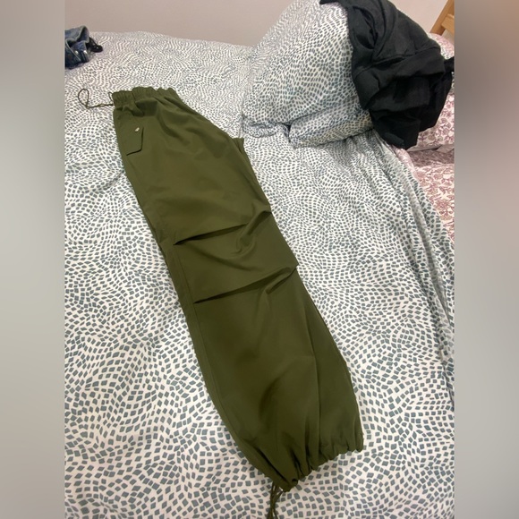 Olive Green Jogger Pants - Picture 3 of 3